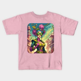 The Alluring Steam Punk Girl Kids T-Shirt